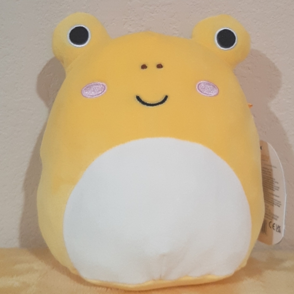 Squishmallows Leigh Toad Yellow Plush Stuffed Animal Toy 7.5" Frog